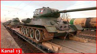 Rusia se pregătește să desfășoare tancuri rare T-34 din cel de-al Doilea Război Mondial până la războiul împotriva Ucrainei