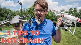 Top 5 Ways to Avoid Crashing Your Drone! [2018 Ep. 2]