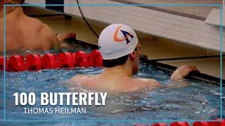 Thomas Heilman Takes Top Time in Men's 100 Butterfly  | 2023 Speedo Winter Juniors East