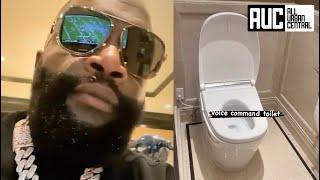 Rick Ross Shows Off Luxury Voice Activated Toilet