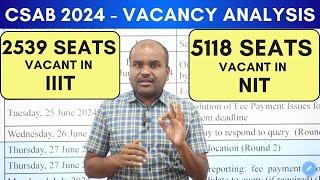  LIVE | CSAB 2024 Counselling | Very HUGE Vacancy | JACKPOT for JEE Aspirants