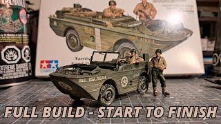 Building the Ford G.P.A. Jeep Amphibian 4x4 Truck: 1/35 Scale Model Kit from Tamiya