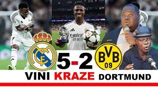 Vinicius Jr atomize Borussia 2-5 Real Madrid, Lonje balon dò a ba li souple_ Ralph, Alex, Fanfan