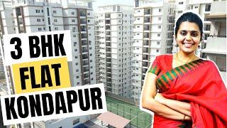 Apartment For Sale With a Cricket Ground | 3 BHK For Sale Near The IT Hub | Kondapur