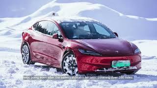 New Tesla Model 3 tops winter EV range test in Finland