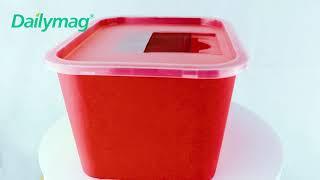 How to use Dailymag DMS-F04 4L medical sharps container