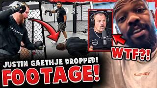 Justin Gaethje GETS DROPPED in training! *FOOTAGE* Jon Jones MOCKS Chuck Liddell for recent remarks!