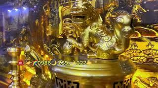 Bộ đỉnh ngũ sự đồng vàng cao cấp. Đỉnh thờ bằng đồng đúc thủ công :lh:0986229222