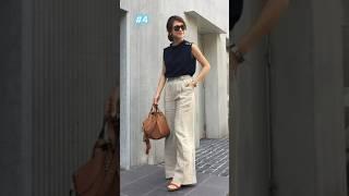 여름에 더 예쁜 블랙앤화이트 코디는 이렇게 #중년패션코디 #fashion #옷잘입는법