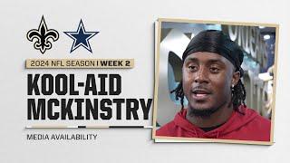 Kool-Aid McKinstry talks 1st Game, Cowboys WRs | New Orleans Saints