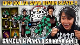 SUMPAH FREE FIRE MAKIN KEREN !! COLLAB SAMA DEMON SLAYER COY !! BORONG SEMUANYA !!