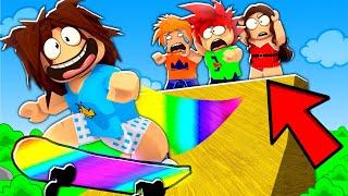 Gastei $100,000 pra ENGANAR meu AMIGO com o SKATE MAIS RÁPIDO no Roblox!!