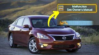 “LDW BSW Malfunction” warning in the Nissan Altima