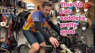 BIKE FIT SESH - YouTube viewer comes in for bike fit and new SQ Lab saddle