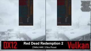 [1440p] Red Dead Redemption 2 PC | DX12 vs Vulkan Performance Comparison | Ultra Preset