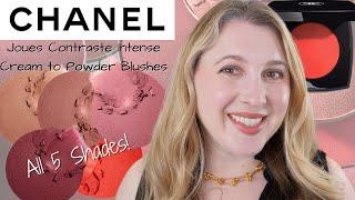 CHANEL Joues Contraste Intense Cream to Powder Blushes - All Shades | Swatches, Comparisons, Demos