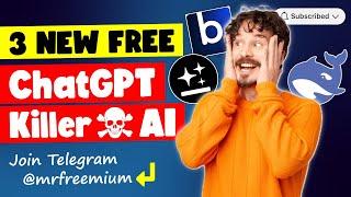 ChatGPT Alternative - 3 New Amazing Free AI in 2025  New Deep Research AI, ChatGPT4 Plus, Gemini Pro