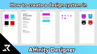 [Tutorial] How to create a design system in Affinity Designer (desktop)