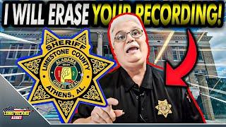 Deputy Sheriff Threatens To ARREST Journalist! Follows Orders NOT The Constitution!