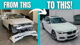 REBUILDING A BMW F30 IN 10 MINUTES!