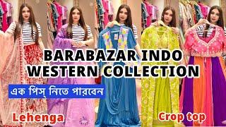 Crop top & Handwork Designer Lehenga Manufacturer Barabazar Kolkata | Teja Fashion Barabazar