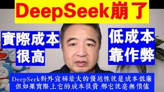 翟山鹰：DeepSeek崩了丨低成本靠作弊丨實際成本很高