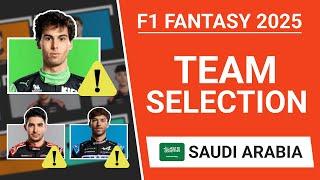 F1 Fantasy: Best Lineups for the Saudi Arabian GP 2025 | The Fantasy Formula