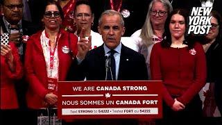 Canadian Prime Minister Mark Carney slams Trump in victory speech