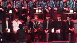 161202 GOT7 full reaction to BTS 'Blood Sweat & Tears' 'FIRE' @ MAMA 2016