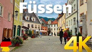 Füssen, Germany walking tour 4K 60fps - Discover the most beautiful towns in Germany