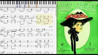 Dixie Beauty by Ted Barron (1908, Ragtime piano)