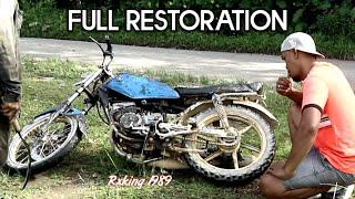 FULL RESTORATION AND MODIFICATION | Of Old Yamaha 1989 Motorcycle 2 Stroke 135 cc - Final Part 4 