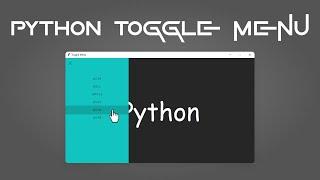 Check out how toggle menu is created in #python