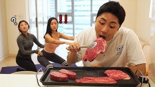 韩国淘气弟弟挑衅在上私教课的姐姐, 姐姐究竟能不能坚持!?
