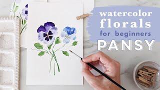 Mastering the Art of Painting Pansies in Watercolor | Step-by-Step Tutorial