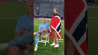 Haaland And his Girlfriend's Beautiful Moment️ #football #haaland