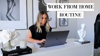 WORK FROM HOME ROUTINE 2020 + HOW I STAY PRODUCTIVE  | Katie Musser