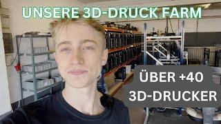 Unsere 3D-Druck Farm | Über 40+ 3D-Drucker | Bambulab P1P