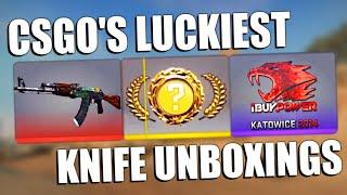 CS:GO's Luckiest Knife Unboxings!! #3 Teskay | TDM_Heyzeus