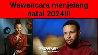 Steph Curry diwawancarai oleh Malika Andrews menjelang hari Natal 2024.