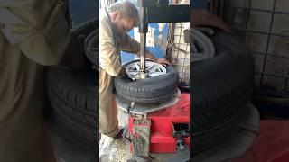 Imported tyres & HS Brand Rims fitting #shorts