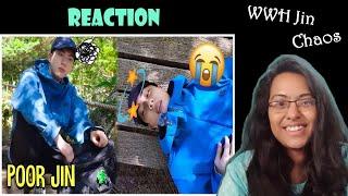 BTS Jin Run Jin Chaos & Something ExTrA (Poor Jin) | BTS REACTION(Jin Chaos)