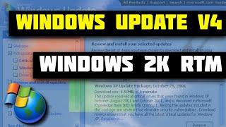 Windows Update v4 on Windows 2000 RTM