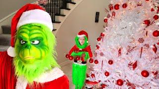 Grinch Steals our Ornaments!! Decorating for Christmas Gone Wrong!