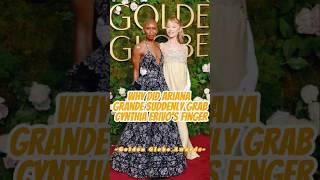 Why did Ariana Grande suddenly grab Cynthia Erivo's finger?#arianagrande #celebrity