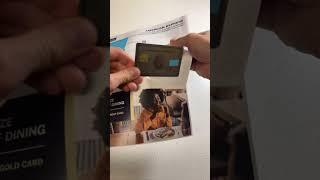 New American Express “White Gold” card unboxing