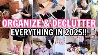 DECLUTTERING, ORGANIZING & CLEANING MOTIVATION | DECLUTTER & ORGANIZE | WHOLE HOUSE DECLUTTER 2025