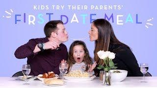 Kids Try Their Parents' First Date Meal | Kids Try | HiHo Kids