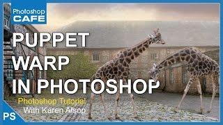 How to use PUPPET WARP in PHOTOSHOP TUTORIAL
