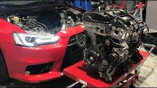 1XXXHP EVO X BUILD BEGINS! Motor Pulled Day 1